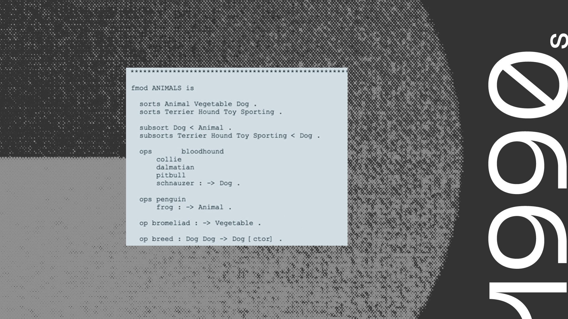 Maude software language