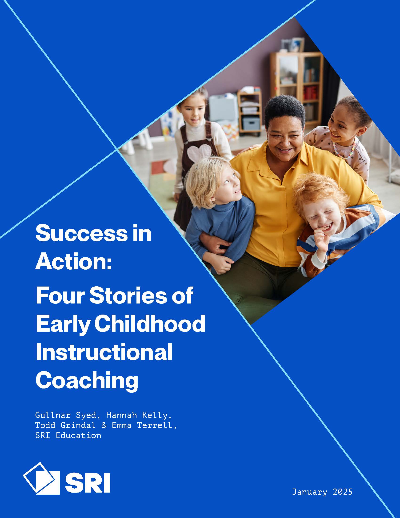 The cover of a report titled "Success in Action: Four Stories of Early Childhood Instructional Coaching."