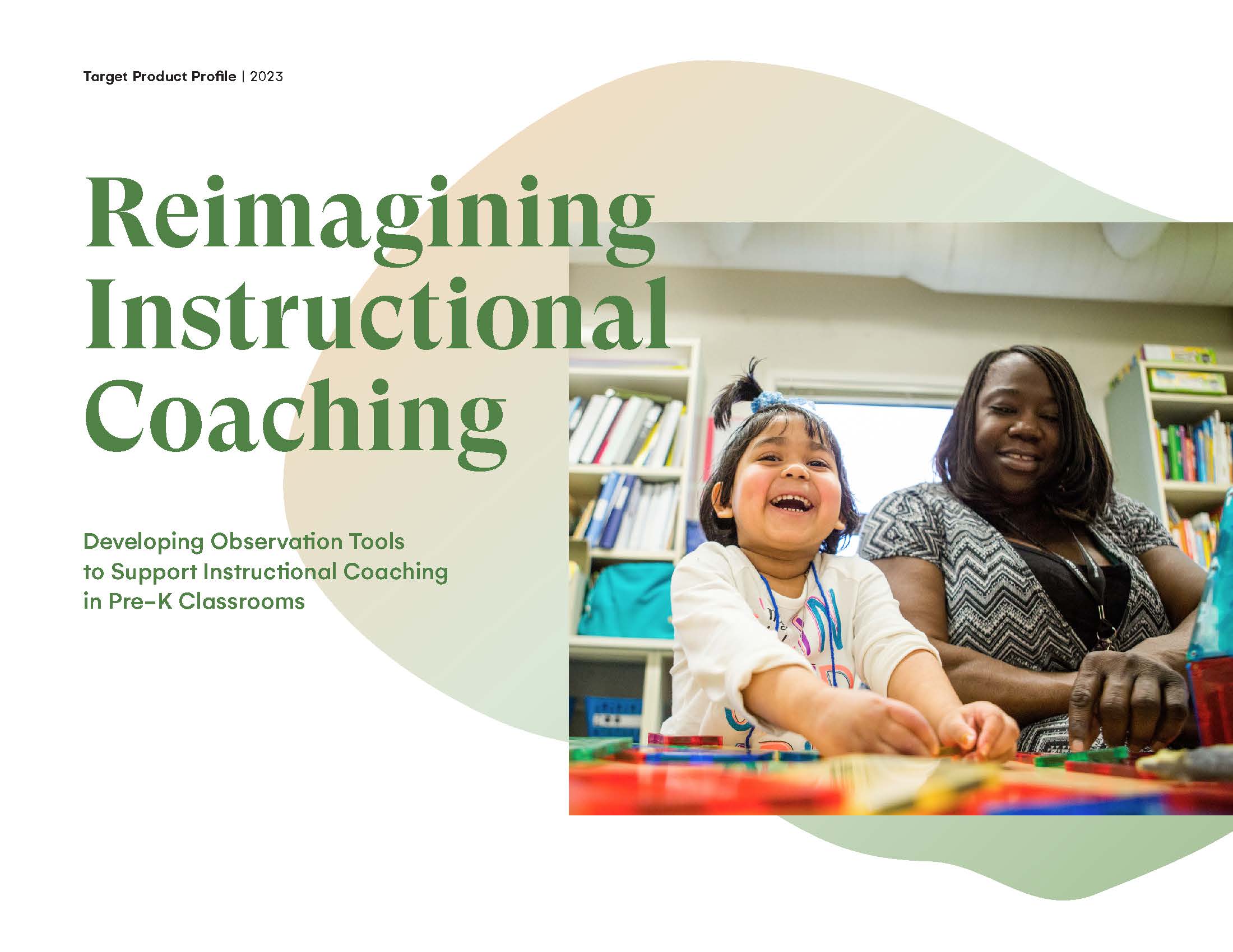 The cover of a report called "Reimagining Instructional Coaching"